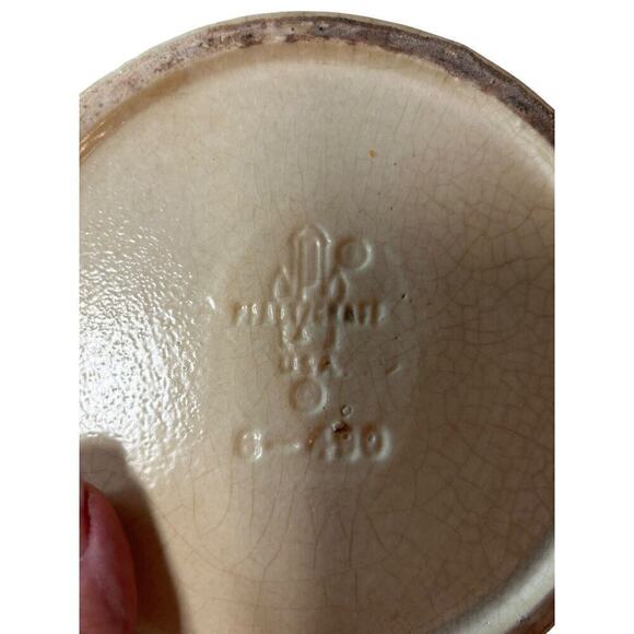 Vtg Kitchen Pfaltzgraff VILLAGE Coffee Tea Pot Distressed Stoneware Note Flaw - Picture 16 of 16